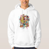 ポップアートスタイルTシャツ - 大胆なレトロデザイン パーカ (正面)