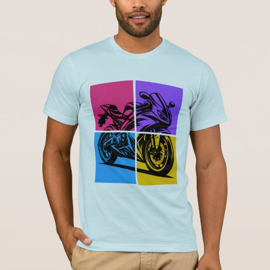 ポップアートスポーツバイク Tシャツ (正面)