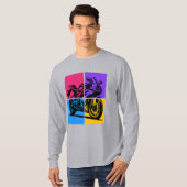 ポップアートスポーツバイク Tシャツ (正面フル)