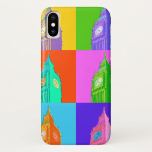 ポップアートネオンビッグベン iPhone X ケース