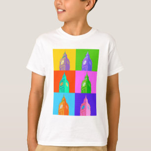 ポップアートネオンビッグベン Tシャツ