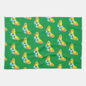 ポップアートバタフライ キッチンタオル (横)