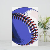 ポップアートベースボール 便箋 (スタンド正面)