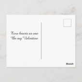 ポップアートラブツインバレンタインレインボーハーツ ポストカード (裏面)