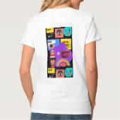 ポップアート爆発 レトロコミックスタイル Tシャツ (裏面)