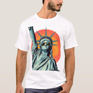 ポップアート自由の女神 Tシャツ