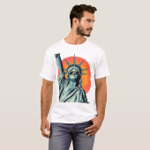 ポップアート自由の女神 Tシャツ (正面フル)