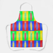 ポップアート試験管科学化学実験室 エプロン (正面)