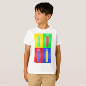 ポップアート試験管 科学 化学 研究室 Tシャツ (正面フル)