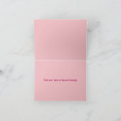 ポップアート風のバレンタインデーのポストカード カード (内部)