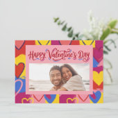ポップアート風のバレンタインデーのポストカード シーズンカード (スタンド正面)
