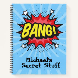 ポップアート風コミックスタイルのオリジナルノート ノートブック