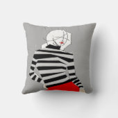 ポップアート2は枕味方しました クッション (裏面)