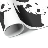 ポップアート ウォーキング パンダ クリスマス ラッピング ペーパー (ロールコーナー)