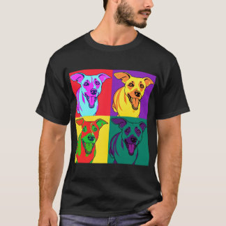 ポップアート ウォーホル 犬 Tシャツ