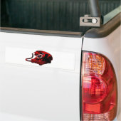 ポップアート オールド デスク 電話 ボックス バンパーステッカー (トラック上)