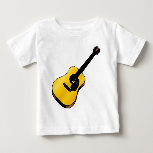 ポップアート ギター ベビーTシャツ (正面)