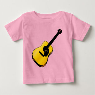 ポップアート ギター ベビーTシャツ
