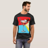 ポップアート サンタ マティーニ Tシャツ (正面フル)
