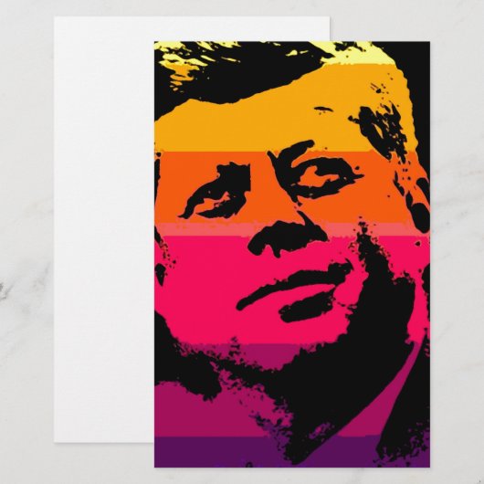 ポップアート ジャック ケネディ JFK ジョン・F・ケネディ 便箋 (正面/裏面)