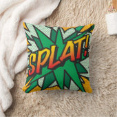 ポップアート スプラット 現代 レトロ コミック ブック モダン トレンディ クッション (ブランケット)