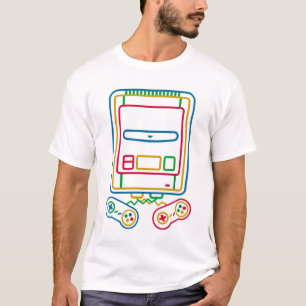 ポップアート スーパーファミコン Tシャツ