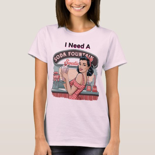 ポップアート ソーダ Tシャツ (正面)