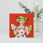 ポップアート・ディナー / クッキング / フードイベント ご招待 招待状 (スタンド正面)