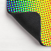 ポップアート ドット レインボー ブライト カラフル ゲイ プライド マウスパッド (コーナー)