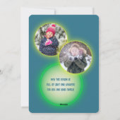 ポップアート ネオン 鹿 2枚 写真 クリスマス (裏面)