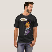 ポップアート パープルポップスター - 大好き! Tシャツ (正面フル)