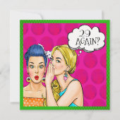 ポップアート・ファン・招待 招待状 (正面)