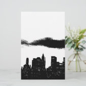 ポップアート モノクロ NYC ニューヨークシティ 便箋 (スタンド正面)