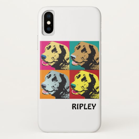 ポップアート ラブラドール・レトリーバー Case-Mate iPhoneケース (裏面)
