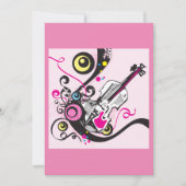 ポップアート・ヴァイオリン・アブストラクト・ミュージカル・パンクロック 招待状 (正面)