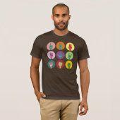 ポップアート 手 Tシャツ (正面フル)
