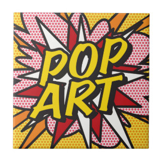 ポップアート 楽しい レトロ コミック ポップアート タイル