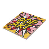 ポップアート 楽しい レトロ コミック ポップアート タイル (側面)