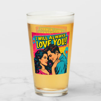 ポップアート 青 黄色 マゼンタ ロマンス ロマンティック タンブラーグラス