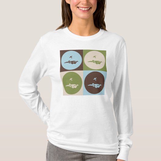 ポップアートSkydiving Tシャツ (正面)