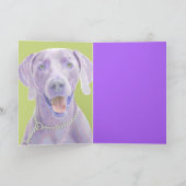 ポップアートWeimaraner カード (内部)