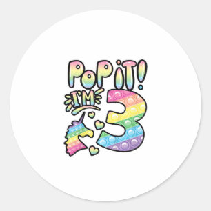 ポップイット 3歳の誕生日 女の子 おもちゃ ギフト ラウンドシール