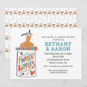 ポップインボトル カップル ベビーシャワー 招待状 (正面/裏面)