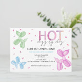 ポップオンオーバー ブライトバルーン バースデー インビテ 招待状 (スタンド正面)