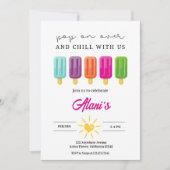 ポップオンオーバー 招待状 (正面)