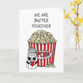 ポップコおもしろいンプン |ハッピーアニバーサリー カード (黄色い花)