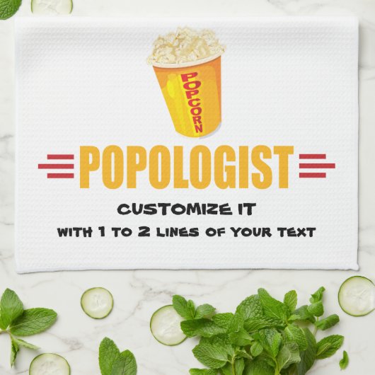 ポップコーパーソナライズされたン キッチンタオル (折り畳み)