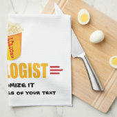 ポップコーパーソナライズされたン キッチンタオル (四つ折り)