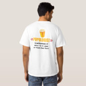 ポップコーパーソナライズされたン Tシャツ (裏面フル)