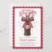 ポップコーラボトルベイビーシャワー準備完了 招待状 (正面)